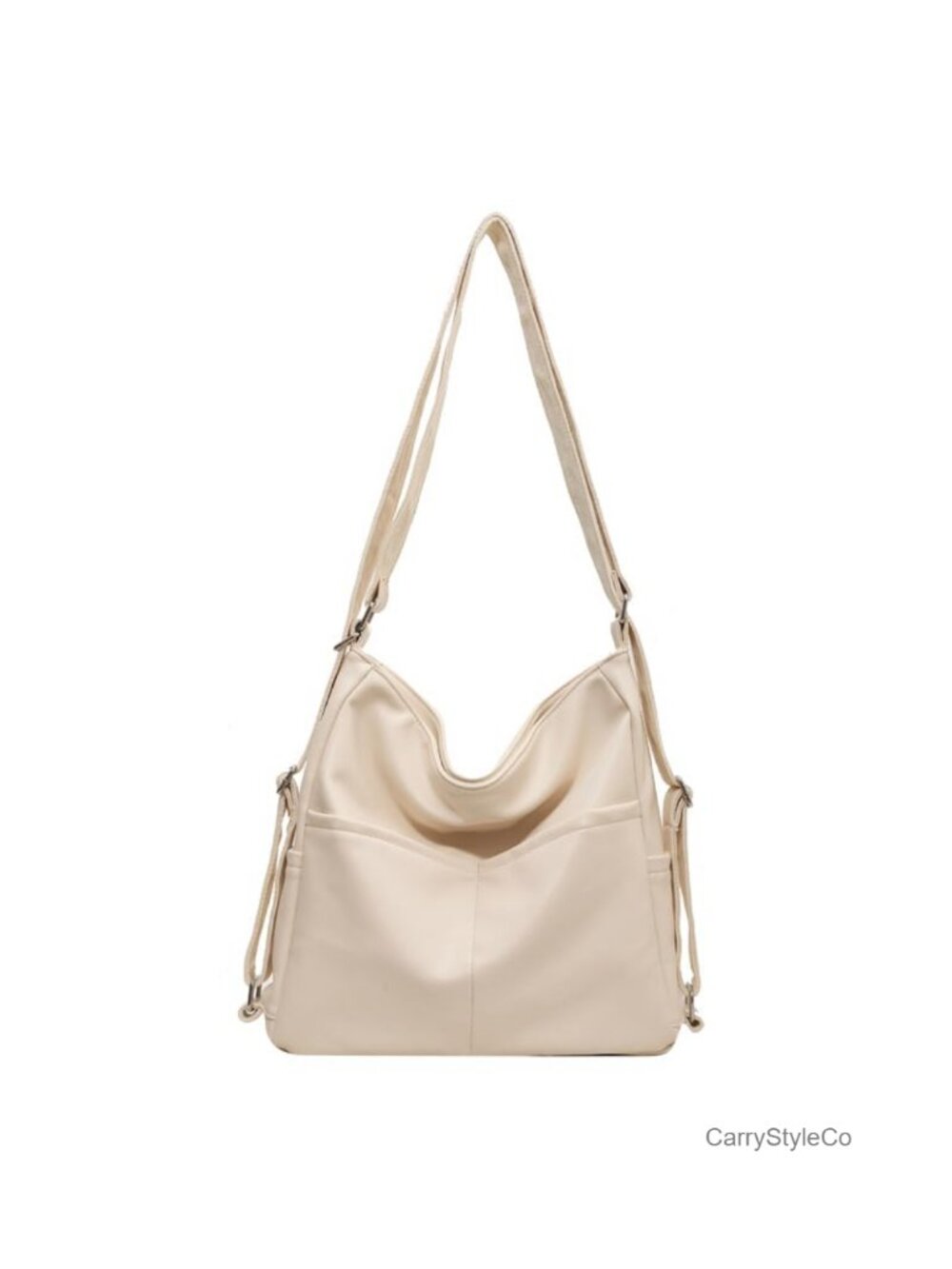 Convertible Backpack Crossbody Shoulder Bag Water Resistant Faux Leather Travel